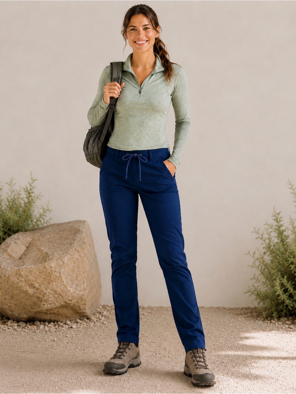 The North Face Womens Royal Blue Joggers Summit Navy Activewear Pants Size 8